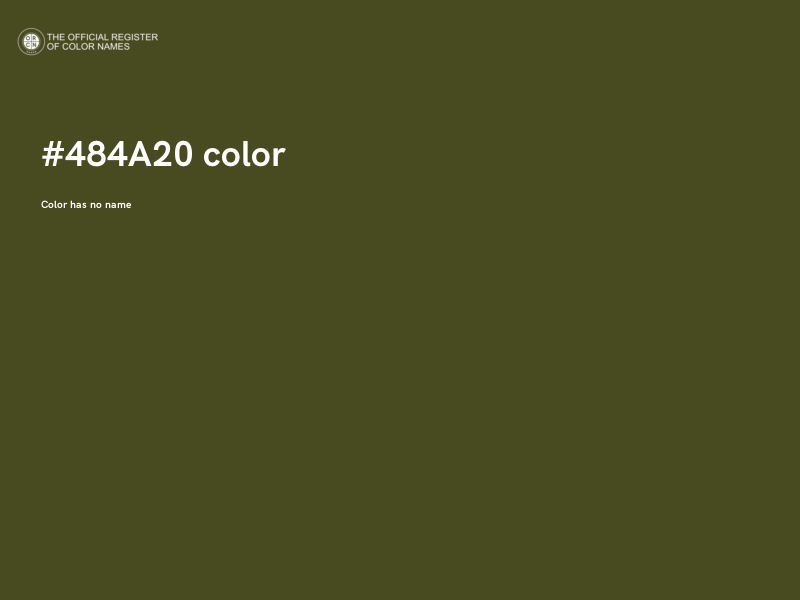 #484A20 color image
