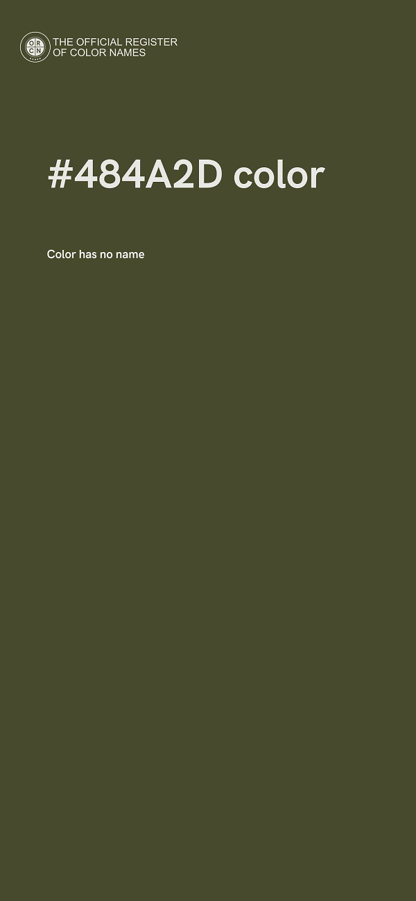 #484A2D color image