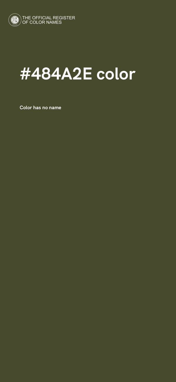 #484A2E color image