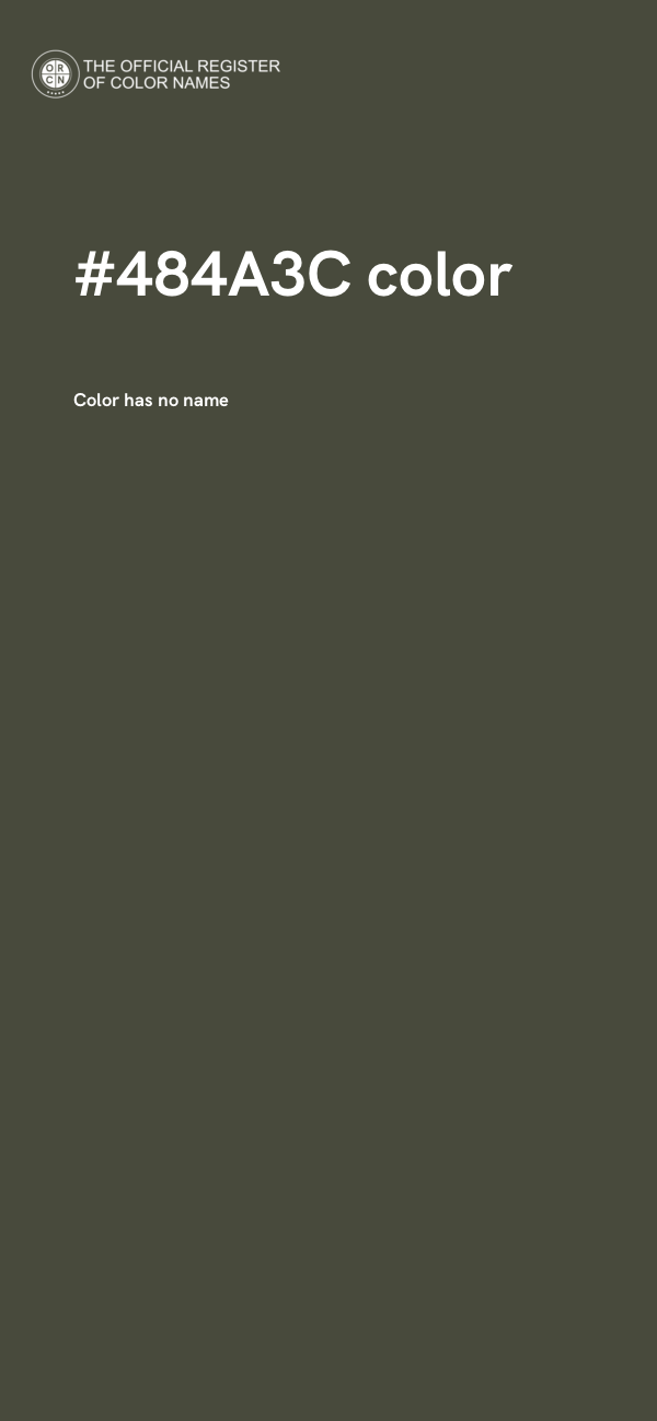 #484A3C color image