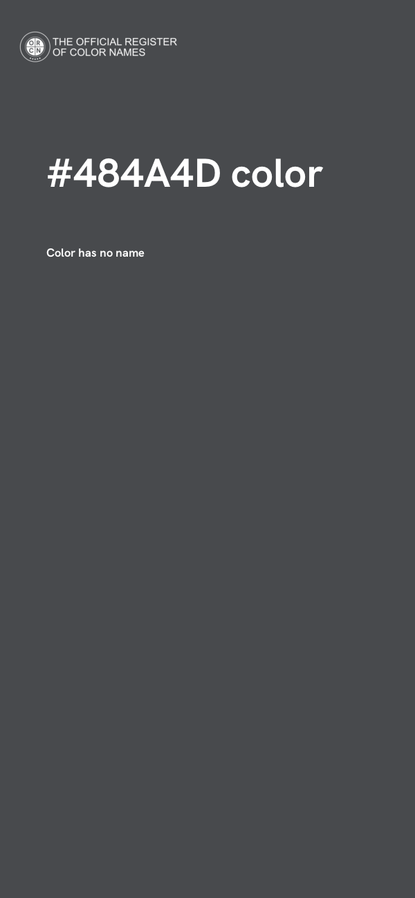 #484A4D color image