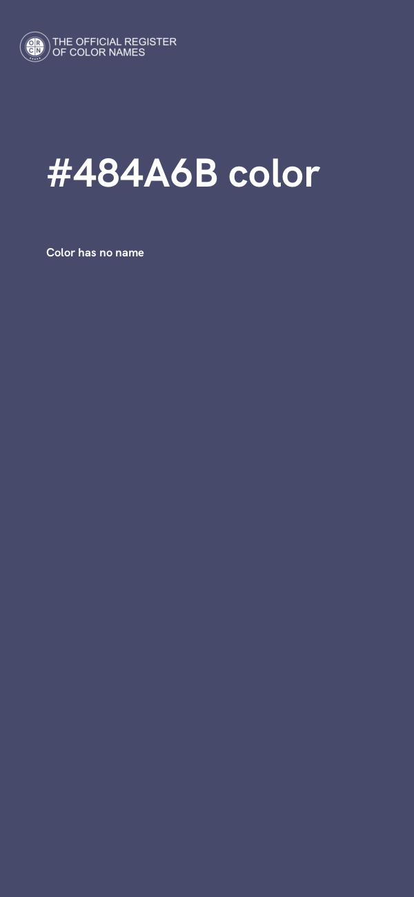 #484A6B color image