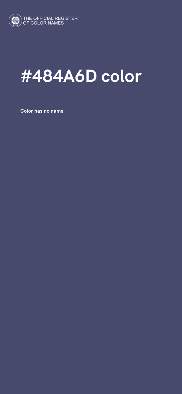 #484A6D color image