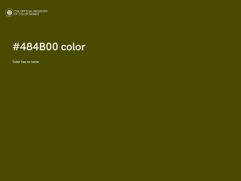 #484B00 color image