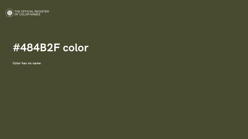 #484B2F color image