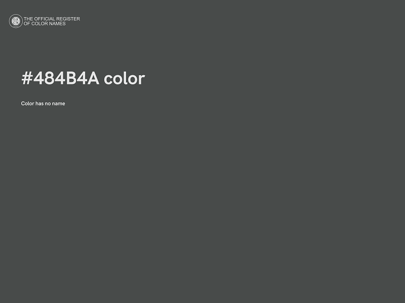 #484B4A color image