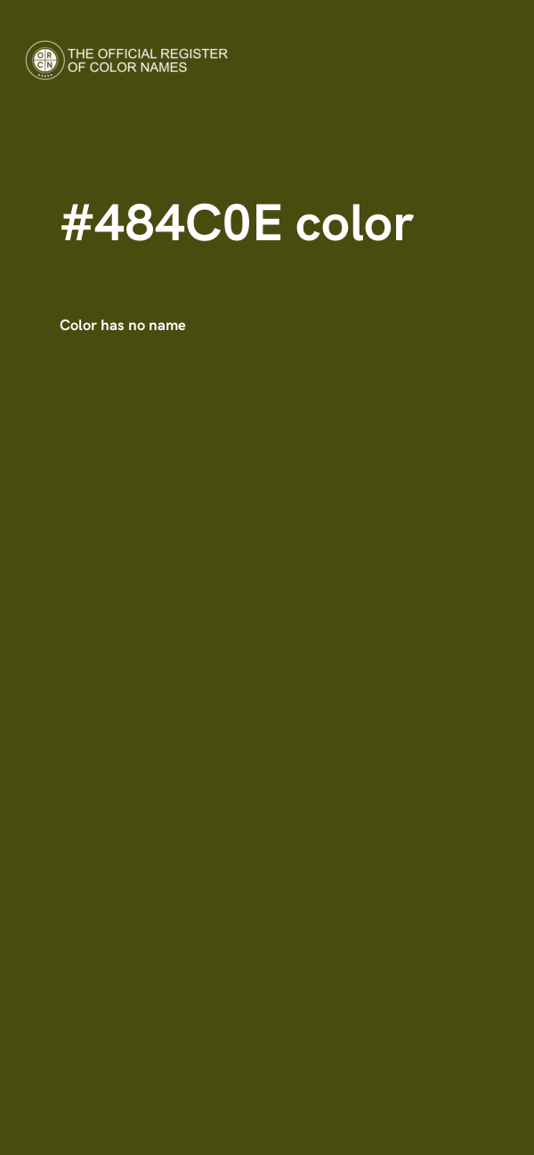 #484C0E color image