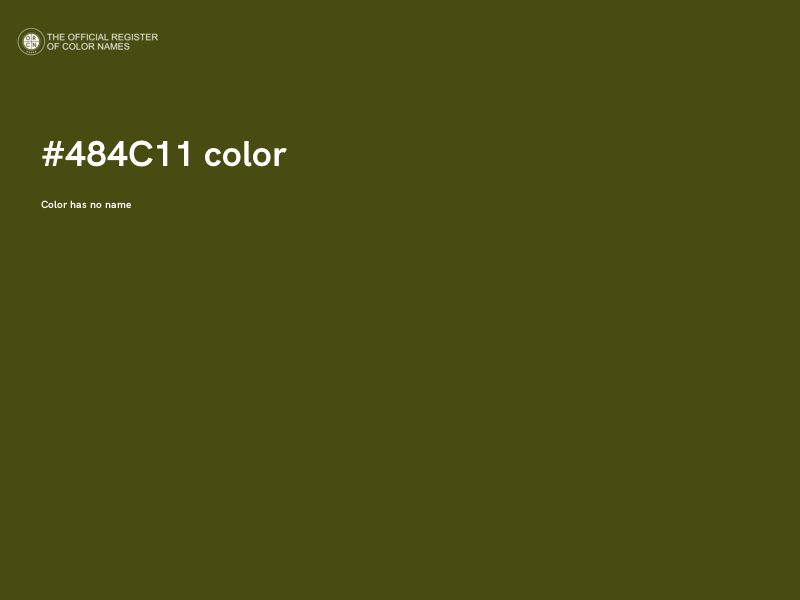 #484C11 color image