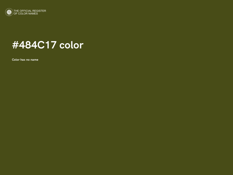 #484C17 color image