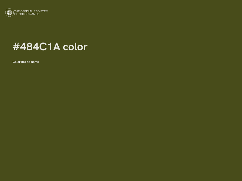 #484C1A color image