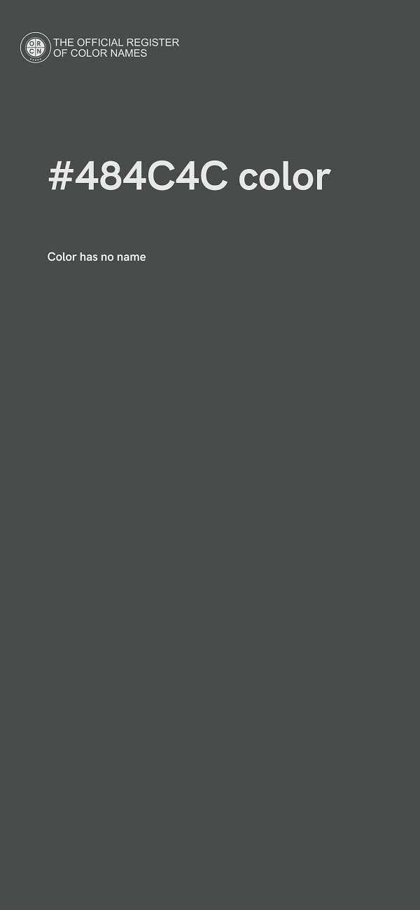 #484C4C color image