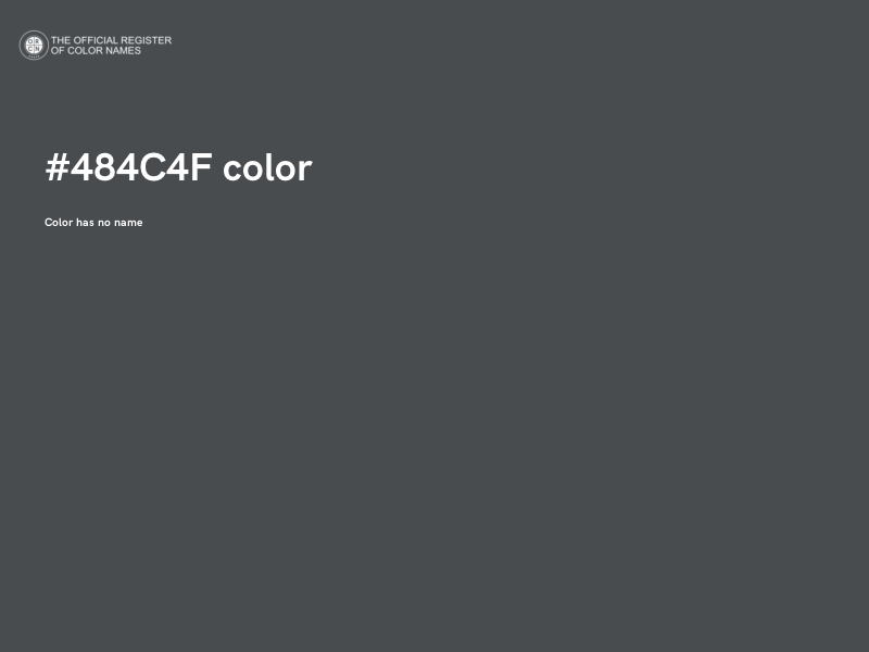 #484C4F color image