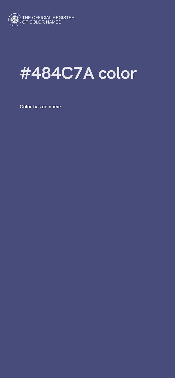 #484C7A color image
