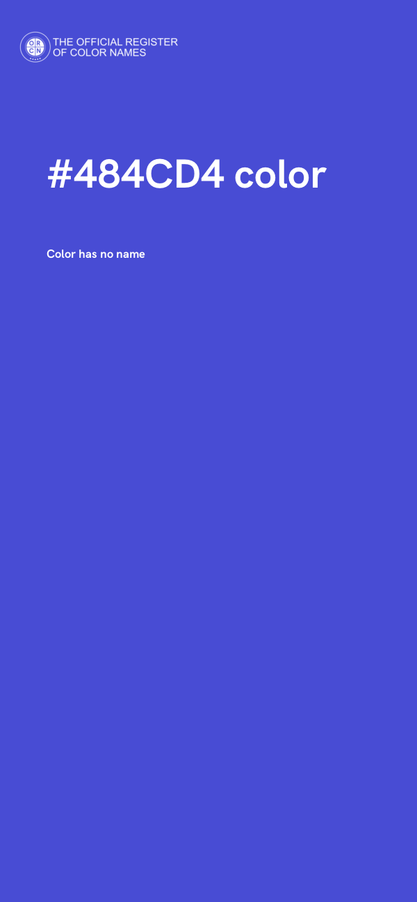 #484CD4 color image