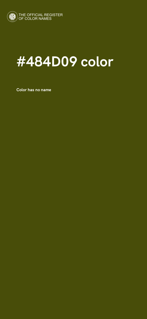 #484D09 color image