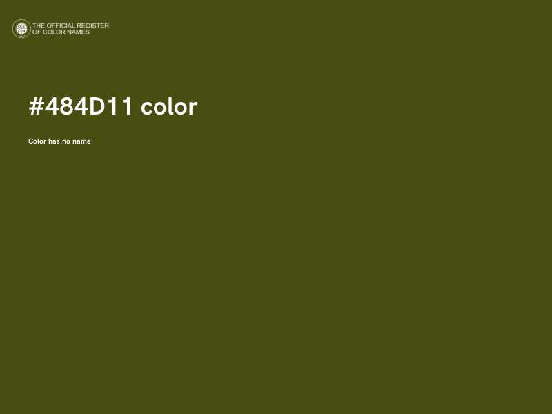 #484D11 color image