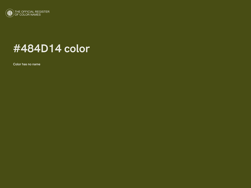 #484D14 color image