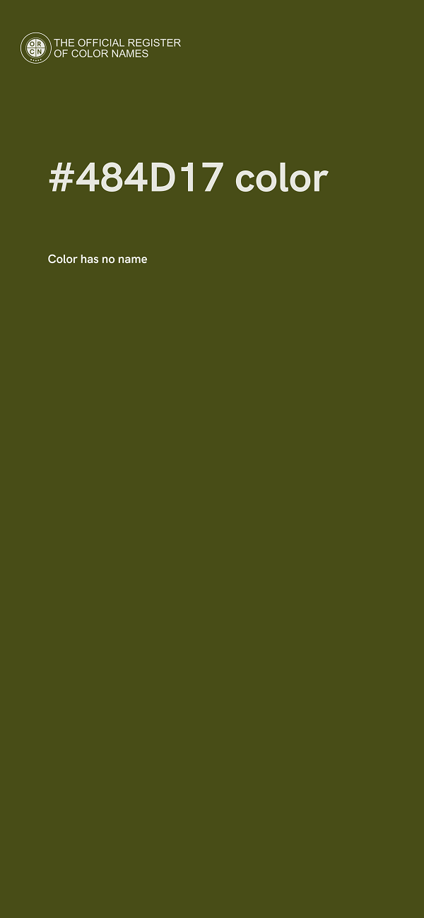 #484D17 color image