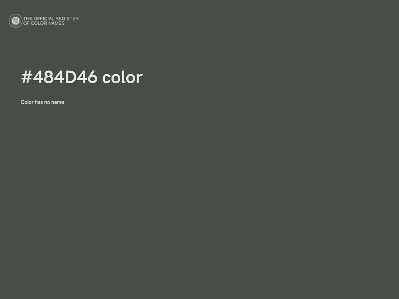 #484D46 color image