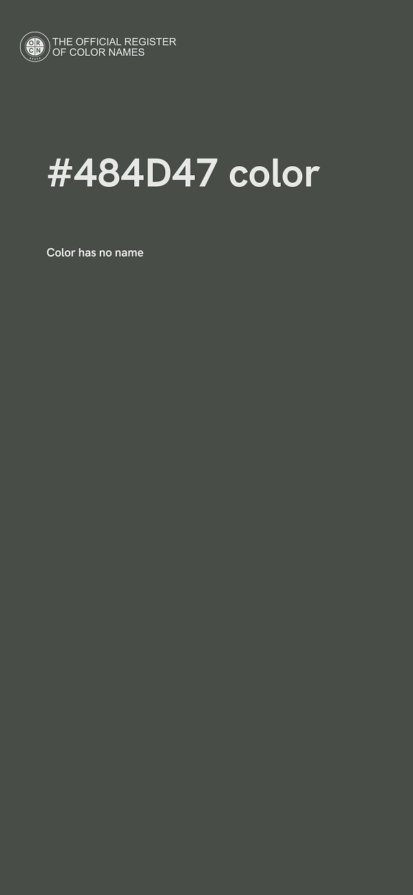 #484D47 color image