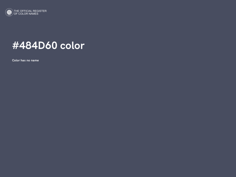 #484D60 color image