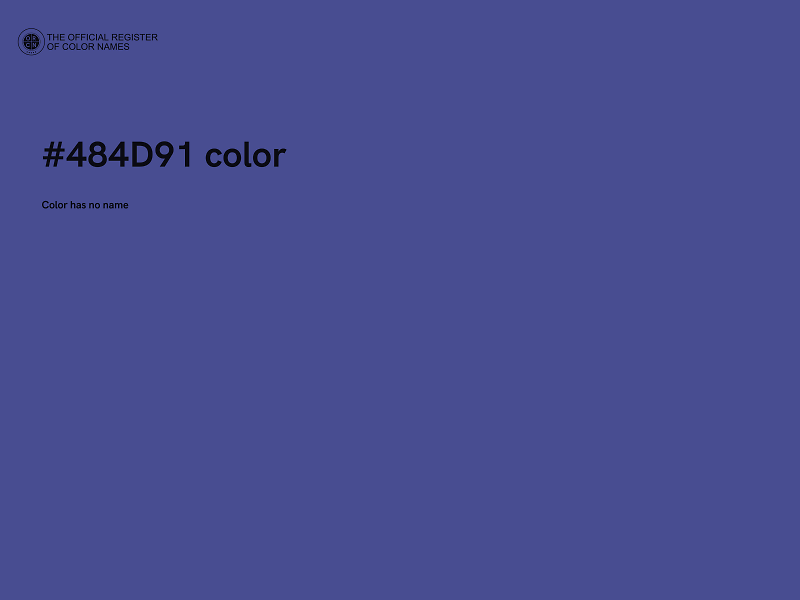 #484D91 color image