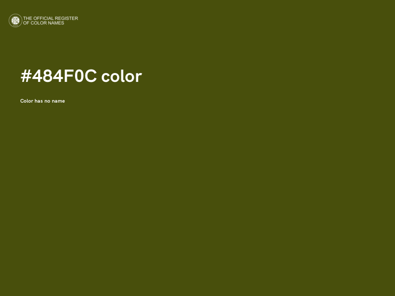 #484F0C color image