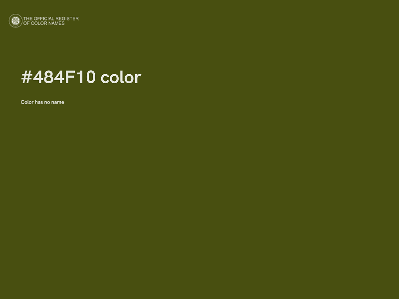 #484F10 color image