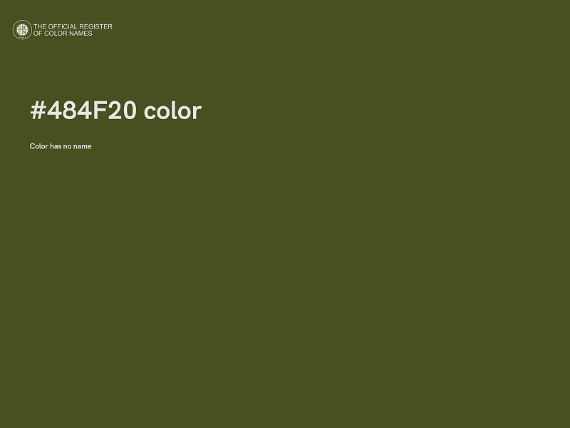 #484F20 color image