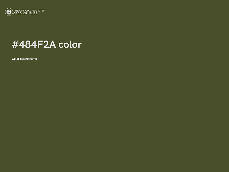 #484F2A color image