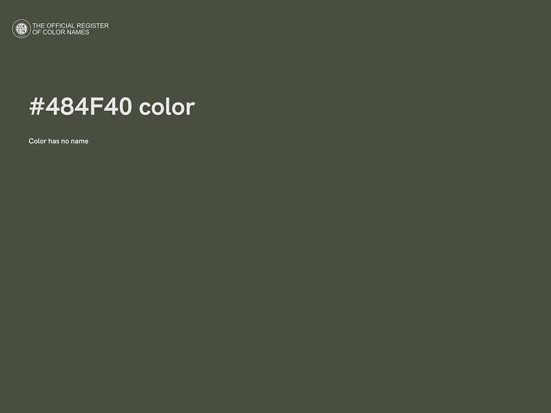 #484F40 color image