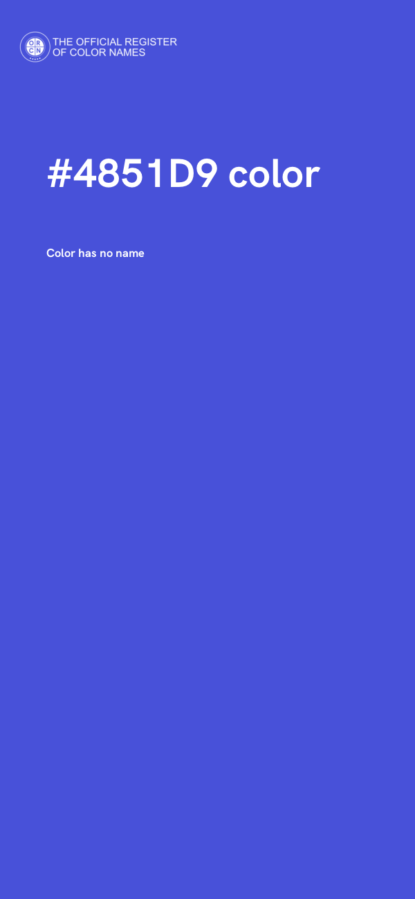 #4851D9 color image