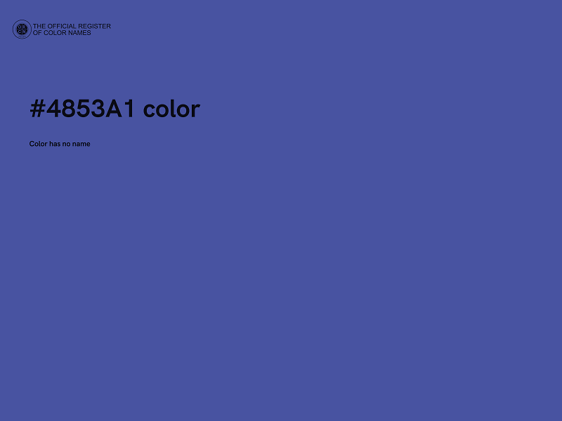#4853A1 color image