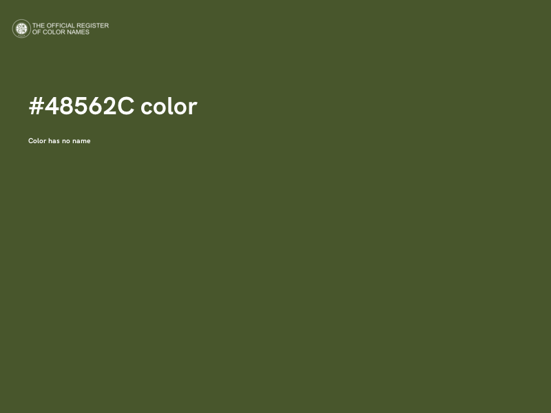 #48562C color image