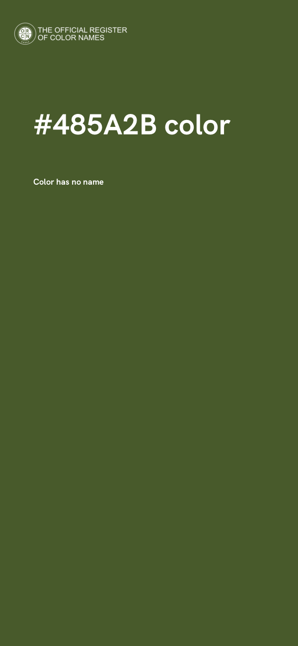 #485A2B color image