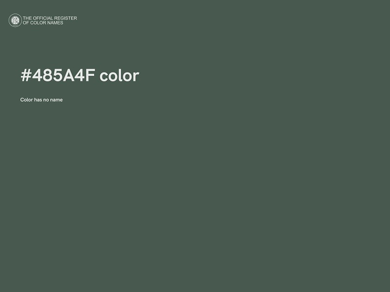 #485A4F color image