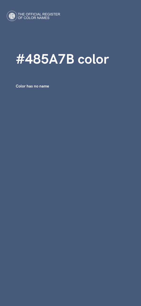 #485A7B color image