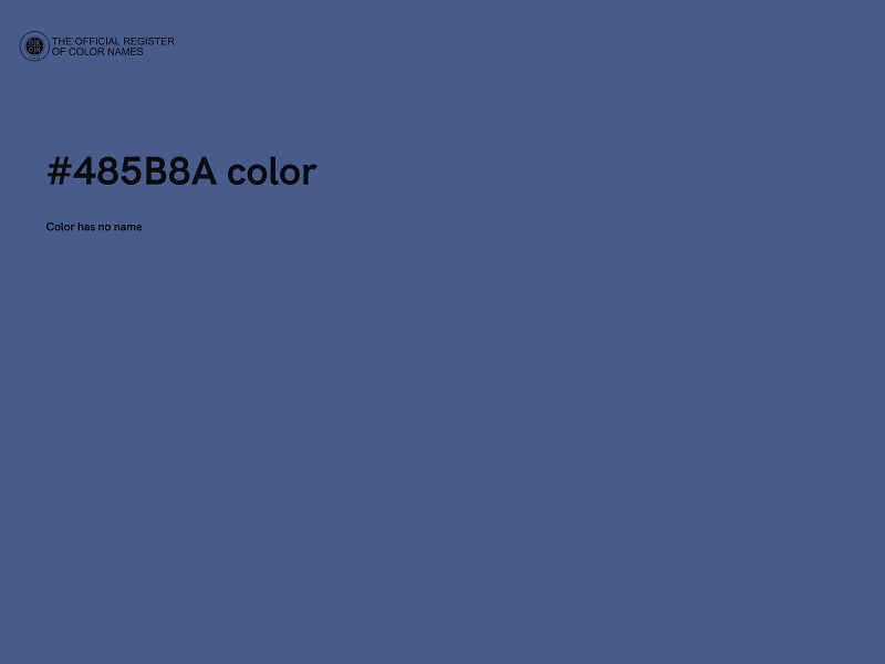 #485B8A color image