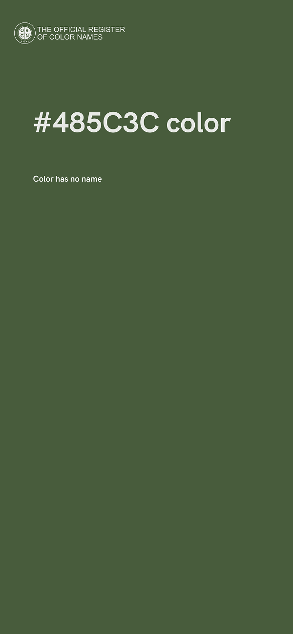 #485C3C color image