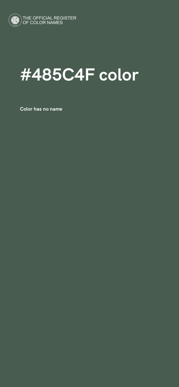 #485C4F color image