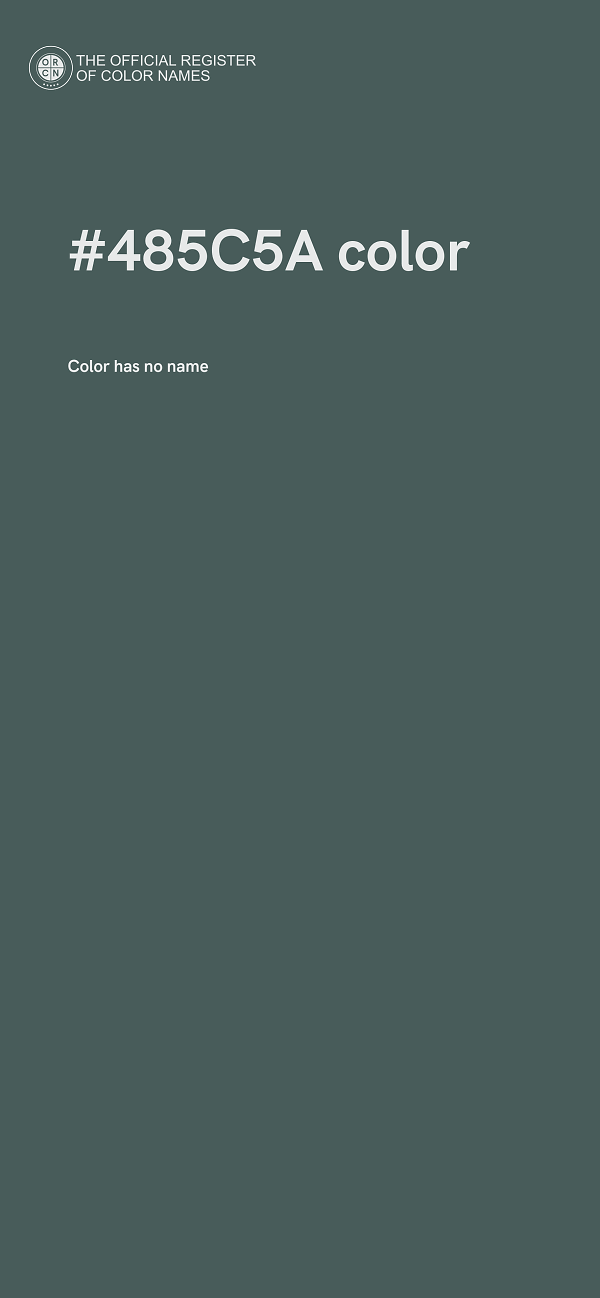 #485C5A color image