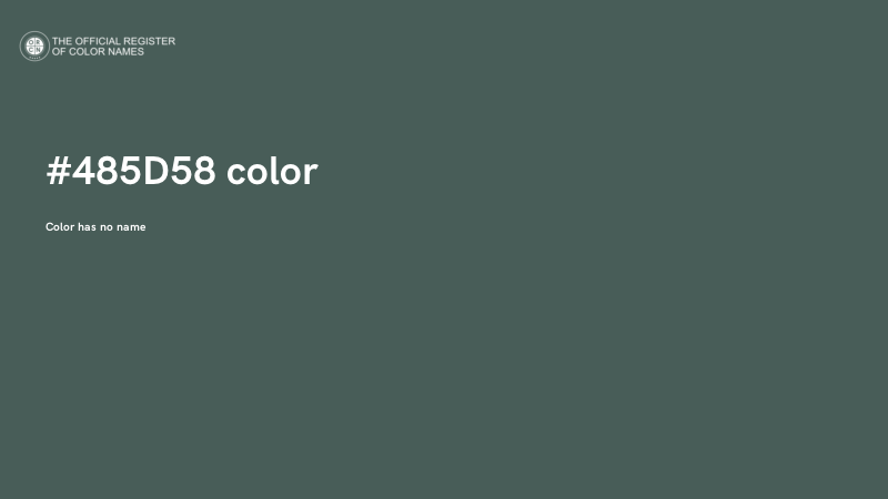 #485D58 color image