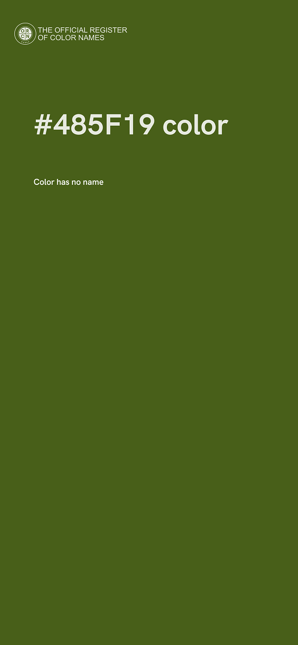 #485F19 color image