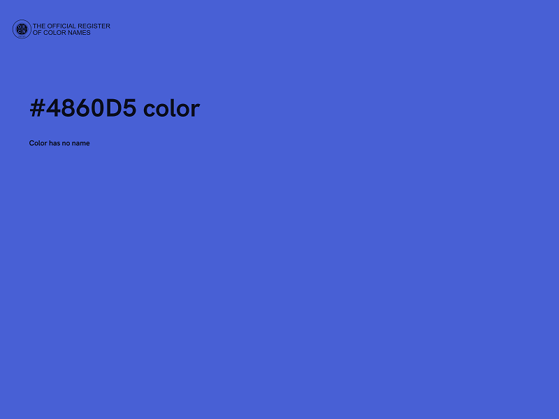 #4860D5 color image