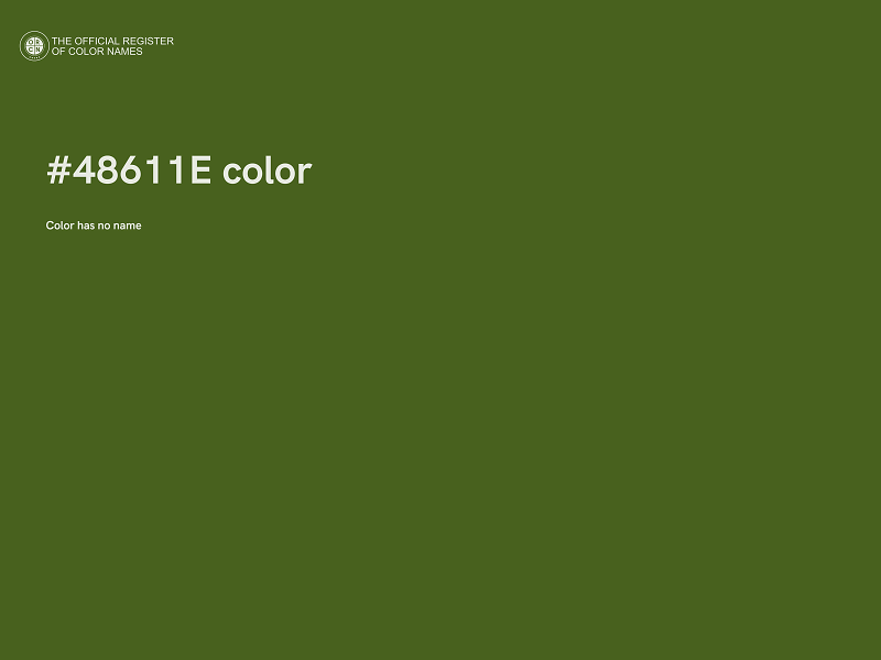 #48611E color image