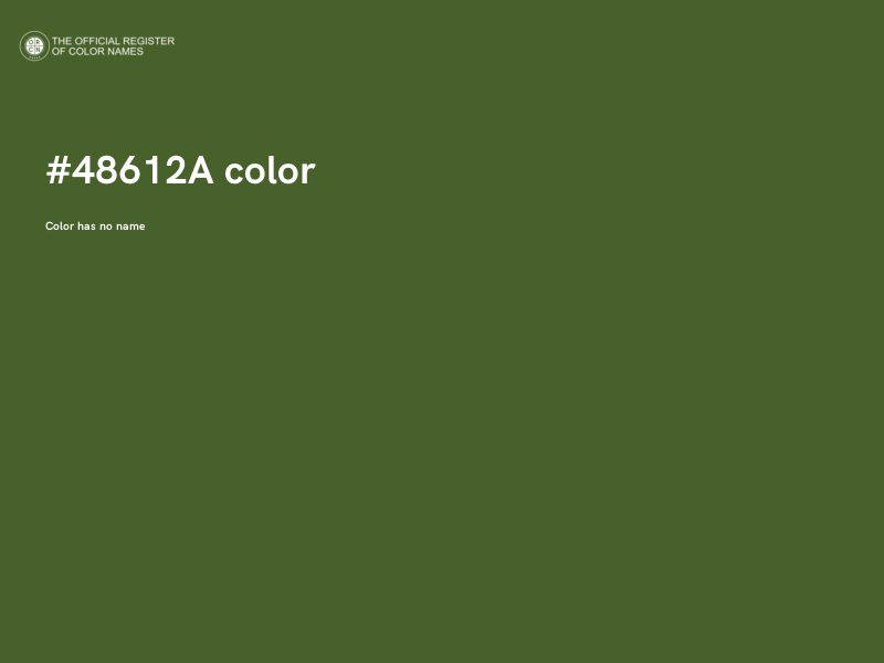 #48612A color image