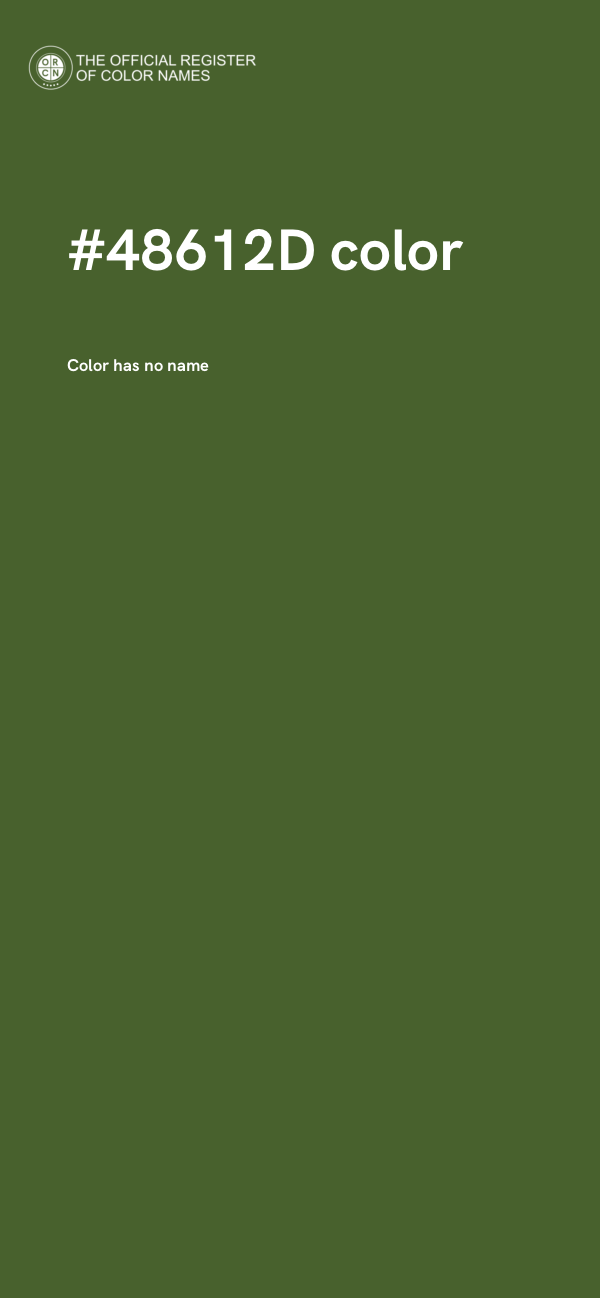 #48612D color image
