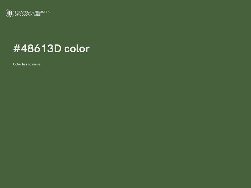 #48613D color image