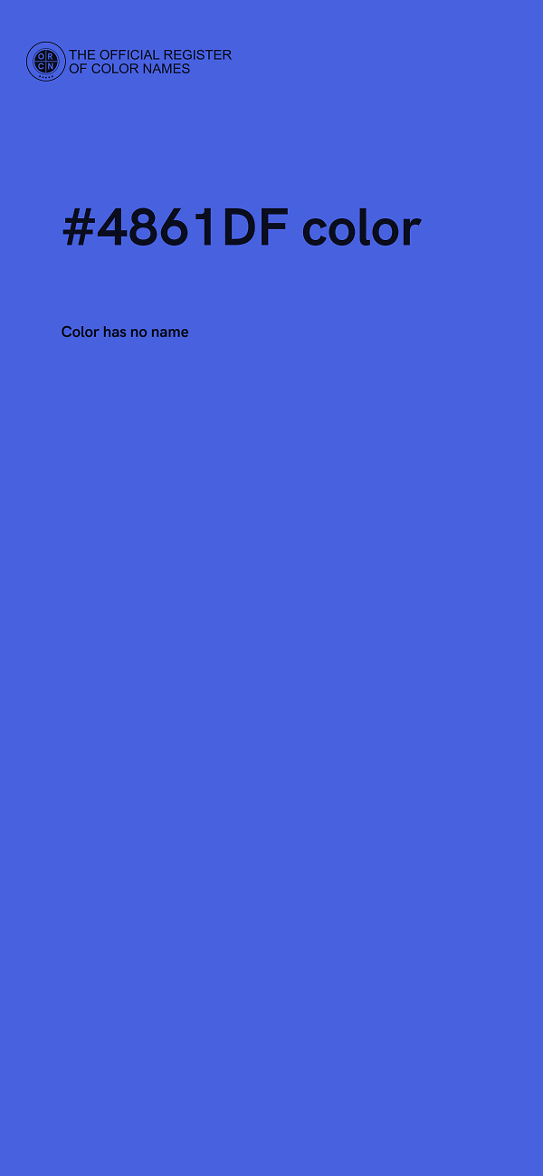 #4861DF color image