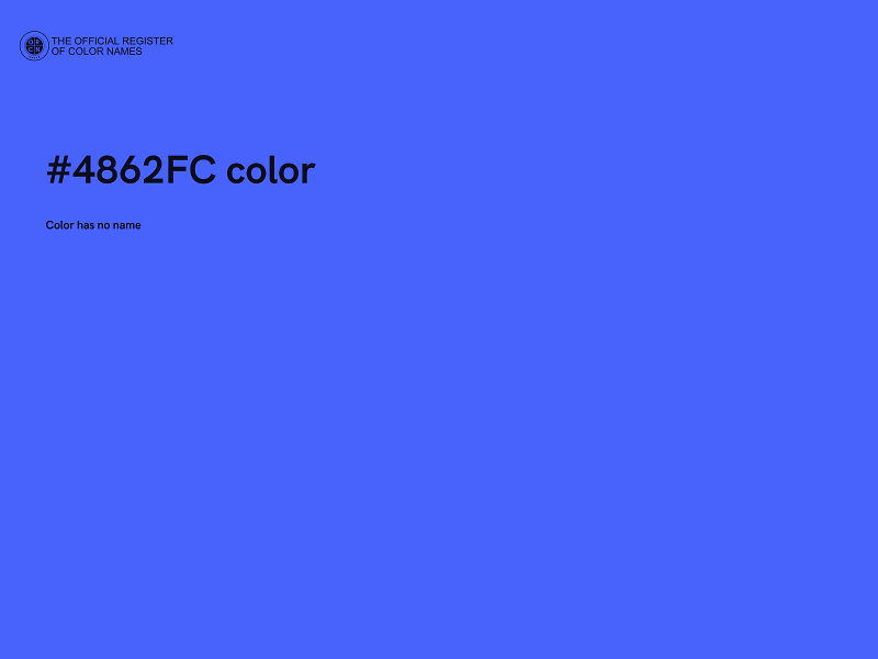 #4862FC color image